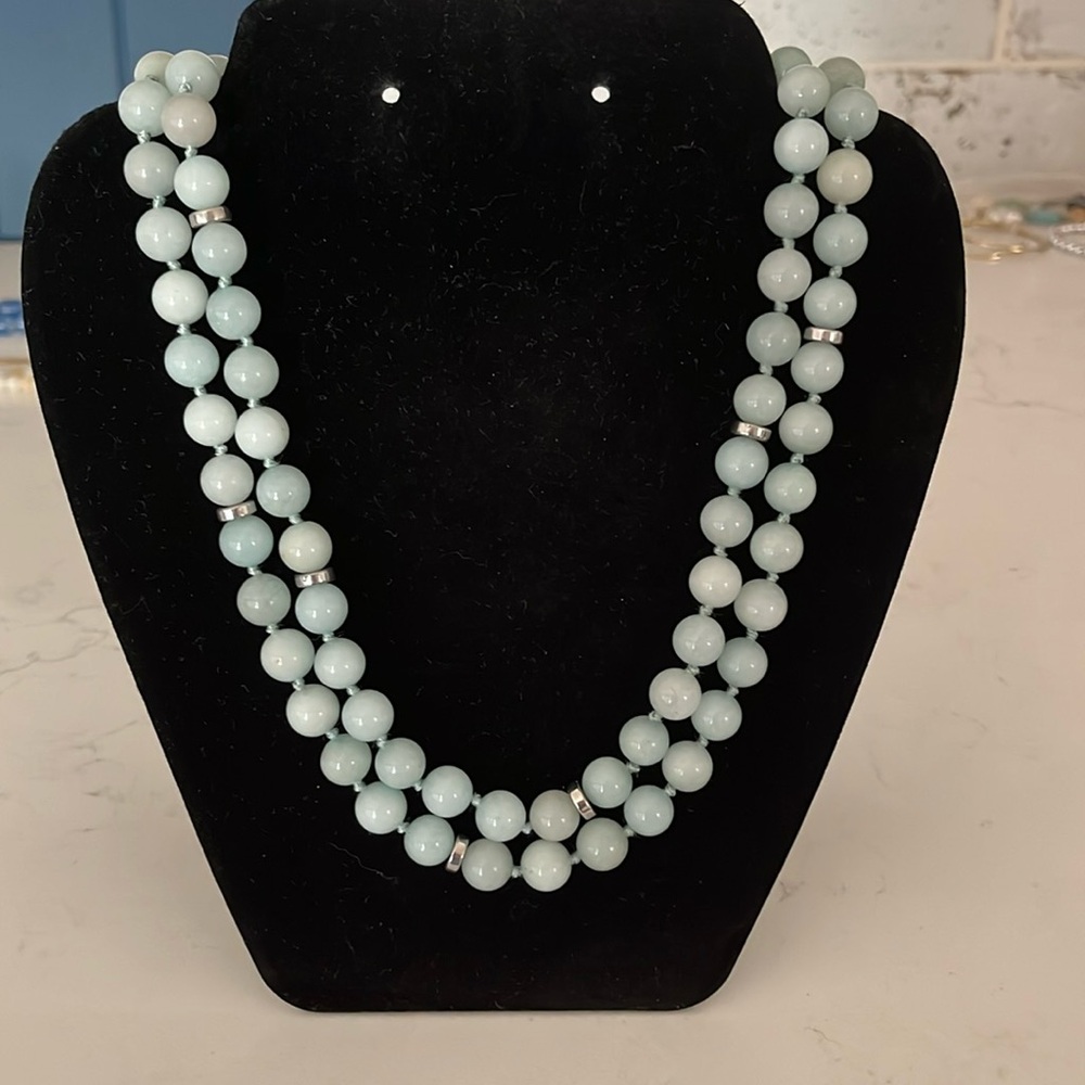 Mint Colored Faux Pearls